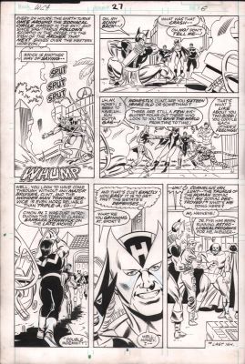 Al Milgrom, Mike Machlan | West Coast Avengers #27 P.6 - Hawkeye & Mockingbird - 1987 - Signed | Anthony’s Comic Book Art