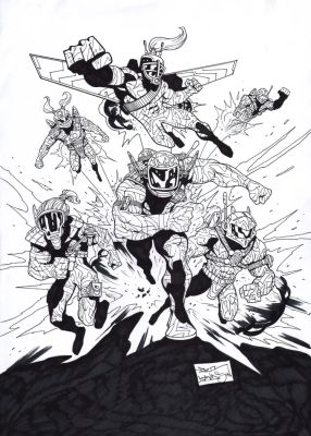 Paul Davidson – AstroBros – Nft whitepaper cover art | Berserker Art