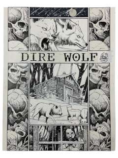 Grateful Dead Comix, Issue 1, Dire Wolf Original Production Comic Storyboard 11" x 14" | Los Angeles Estate Auction