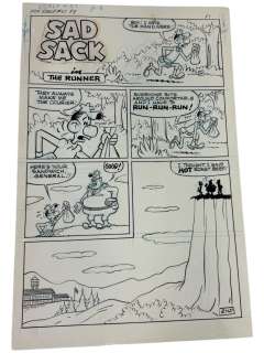 Sad Sack Comics Original Storyboard Production Comic Art | Los Angeles Estate Auction