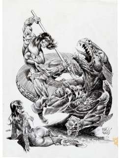 Conan the Barbarian - Original Artwork by Pablo Marcos - Page volante - EO - (1982) | Catawiki