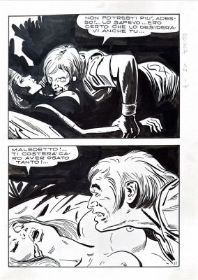 Vladimiro Missaglia | Lot 17 - Odina n.7 - Tavola originale - I demoni del mare - 1971 | Finarte