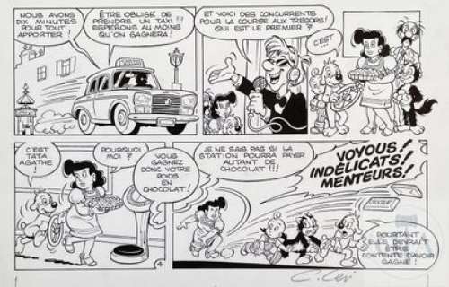 lot 256 - Levi Carmen/Pif et Hercule. Planche orignale n°4 de…