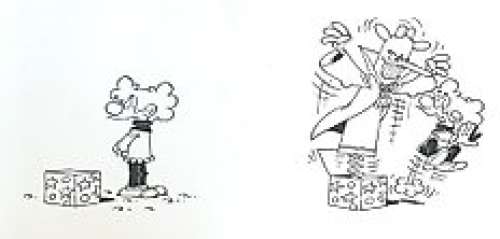 Ernst, Serge - 2 Originele tekeningen (gepubliceerd in het album ’Jachttaferelen’) - William Hazehart  - (1983/1985) | Catawiki