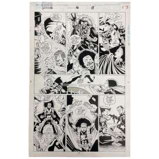 Marvel Silver Sable #16 Original Storyboard Production Comic Art | Los Angeles Estate Auction