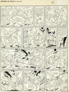 Jacovitti Benito - "Cocco Bill - Occhio di Pollo e... i polli con l‘occhio", 1969 | Urania Casa d’Aste