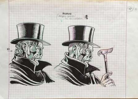 Magnus, Tex - "La valle del terrore" - original sketch - Page volante - (1996) | Catawiki