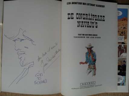 Giraud, Jean - Originele opdrachttekening + Persdossier - Blueberry 23 - De ongrijpbare Navajo’s | Catawiki