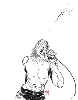 Tyler Crook | Iggy Pop- Original Art Sketch | Tyler Crook