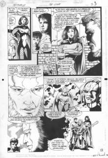 Joe Phillips - Mister miracle #28 p. 3 (june 1991) great darkseid, granny goodness