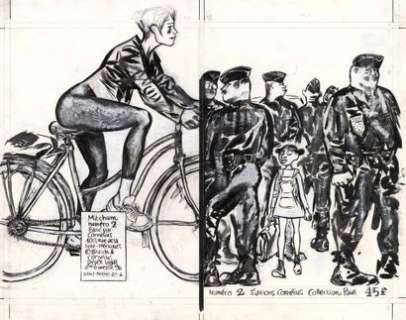 BLUTCH (né en 1967) - Lot 422 - * Mitchum - Numéro 2 Encre de Chine sur papier pour...