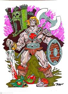Dogo Alvarez | Ilustraciones Dogo Alvarez - He-man - 9.5 x 12.5 inches | NRisso Art