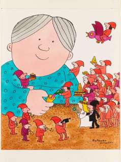 Bohdan Butenko (1931 - 2019) | Bohdan Butenko | Krasnoludki - ilustracja do czasopisma "Miś" | Desa Unicum