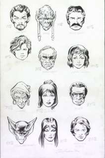 Kyle Baker | Kyle Baker - Handbook of the Marvel Universe #14 Pinup, 12 Vampires: Blade, Vlad / Drac, Lilith, Baron Blood + 1983 | ComicArtFans Classifieds