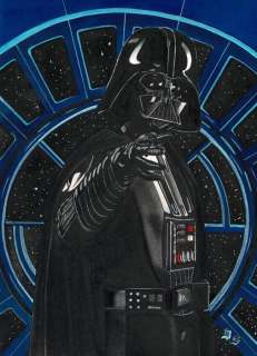 Darth Vader II - Star Wars - Original Painting - Diego Septiembre - EO | Catawiki