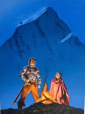 Lot 11 - Fred Gambino – Fall of Princes (1989) | Oberon Auctions
