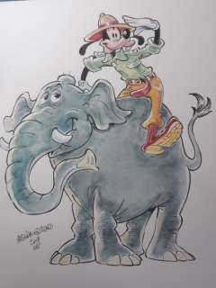 Alessandro Gottardo - Original watercolour drawing- Goofy Explorer - (2018) | Catawiki