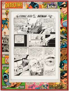 CARMINE INFANTINO "DETECTIVE COMICS" #347 COMIC BOOK PAGE ORIGINAL ART CUSTOM FRAMED DISPLAY. | Hake’s