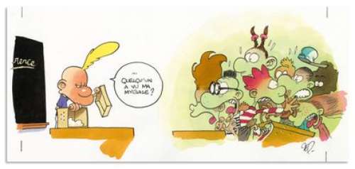 ZEP - Lot 191 - ZEP TITEUF, Glénat Illustration originale publiée dans...