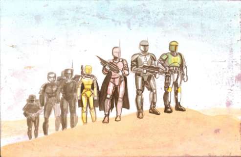 Cynthia Martin | Star Wars / Mandalorians Etude préliminaire | La French Collection