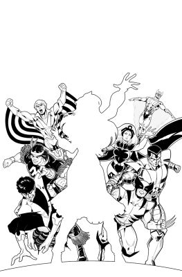 Luciano Vecchio | Giant Sizex-Men Variant Cover – Artist Proof | ComicArtFans Classifieds