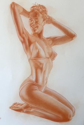 Robert D. Blue, Robert Blue | Robert D. Blue ** Gina Sitting Pretty Series (Nsfw) 1997 | ComicArtFans Classifieds