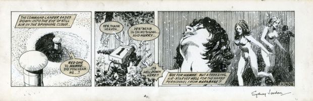 Sydney Jordan | Sydney Jordan - Jeff Hawke Daily H7406 - Messiah | ComicArtFans Classifieds