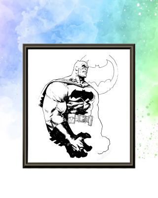 Ariel Olivetti | Ariel Olivetti Commission Half Figure B/W (Example) | ComicArtFans Classifieds