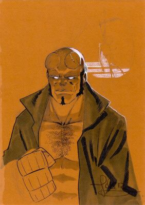 Javi Fernández | Pin-Up Hellboy | The Green Room