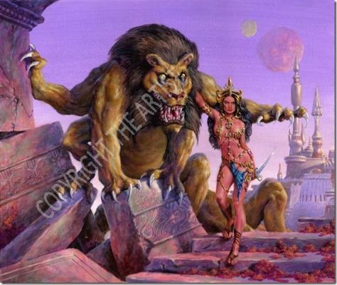 Richard Hescox | Thuvia - Maid of Mars Burroughs Bulletin #96 | ComicArtFans Classifieds