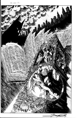 George Perez - George Perez - Batman 439 Cover [Portfolio Plate] Nightwing