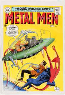 "METAL MEN" #3 COMIC COVER RECREATION ORIGINAL ART BY ROSS ANDRU AND MIKE ESPOSITO. | Hake’s