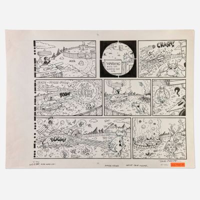 Dave Manak, Mad Magazine #351 ’Spy vs. Spy’ Original Art (EC, 1995) | Landry Pop Auctions