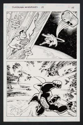 Aluir Amancio, Terry Austin | Superman Adventures #19 (1998) Page 15 Pencils By Aluir Amancio, Inks By Terry Austin | ComicArtFans Classifieds
