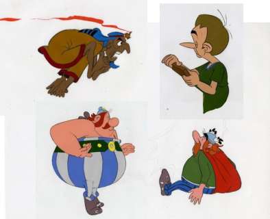 Studios Idéfix - 4 Original Production Cels - Les 12 travaux d’Astérix - (1976) | Catawiki