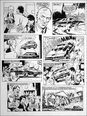 Barry Mitchell | Published - Knight Rider Adaptation - David Hasselhoff - 1985 | ComicArtFans Classifieds
