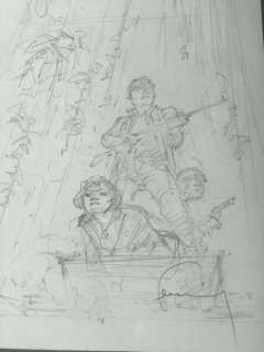 Hermann - Projet de couverture - Jeremiah T.8 - Les Eaux de Colère  - (2001) | Catawiki