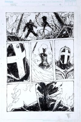 Nat Jones | Spawn #140 Page 19 Hellspawn Withwoman Nyx Meets the Redeemer in Hell! | ComicArtFans Classifieds
