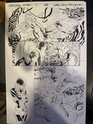 Greg Land, Jay Leisten | Original X-Men Issue 1 Page 29 Phoenix / Jean Grey | ComicArtFans Classifieds