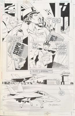 Joe Stanton, Christian Alamy | The Power Company: Skyrocket #1 Page 2 Original Art By Joe Staton & Christian Alamy - Early Celia Forrestal, Green Lantern, Skyrocket Origin | ComicArtFans Classifieds