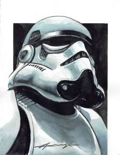 Stormtrooper - Star Wars - Original Painting - Daniel Azconegui - EO | Catawiki