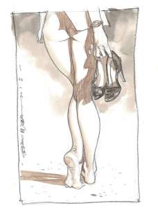Bleda, Sergio - Original drawing - Barefoot | Catawiki