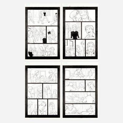 Lot 250 - Gustavo Vazquez, Marvel Age Spider-Man #16 Story Pages 7, 8, 13, and 22 Original Art (Marvel Comics, 2005) | Landry Pop Auctions