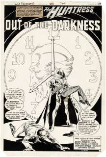 "WONDER WOMAN" VOL. 1 #295 COMIC BOOK PAGE ORIGINAL ART BY JOE STATON (HUNTRESS). | Hake’s