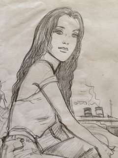 Ella Mahé T2  - Crayonné original - projet couv. tirage de tête  - (2010) | Catawiki