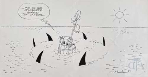 Macherot/Dessin original humoristique qui n’as pas pris une… | Dagoty