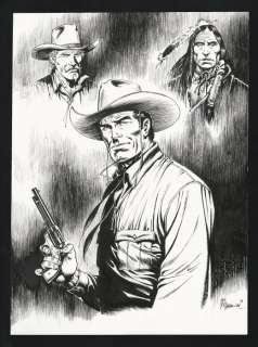Tex - G. Romanini - illustrazione orig. "Ranger" - EO | Catawiki