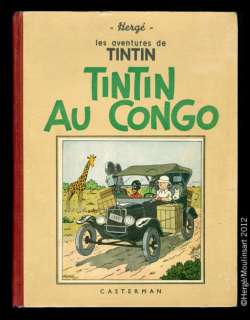 Hergé | TINTIN 02b. Tintin au Congo. A14. Troisième édition 1941. 4e plat | Coutau Bégarie