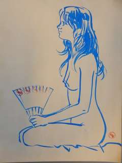 Brugman, Gideon (Milton Davis)  - Originele, erotische tekening - Vrij werk  - (1991) | Catawiki