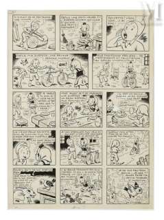 Cuvillier, Maurice Octave... | Planche originale de Sylvain et Sylvette parue initialement... | Maison Good